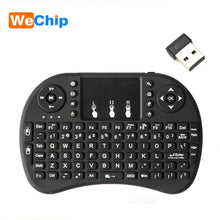 Load image into Gallery viewer, Wechip i8 Russian English Version 2.4GHz Wireless Keyboard Air Mouse With Touchpad Handheld Work With Android TV BOX Mini PC 18