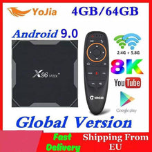 Load image into Gallery viewer, 1000M Android 9.0 TV Box X96 Max Plus Amlogic S905x3 8K Smart Media Player 4GB RAM 64GB ROM X96Max Set top Box QuadCore 5G Wifi
